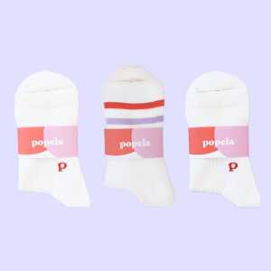 3x Socken weiß/natur “popeia” – The Sporty Set