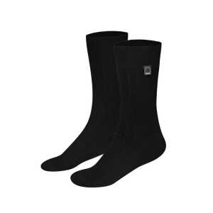 Dailybread Bio-Business-Socken gerippt, 2er Pack, schwarz