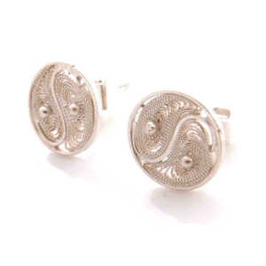 Filigrana Schmuck Ohrstecker Yin Yang mini Silber