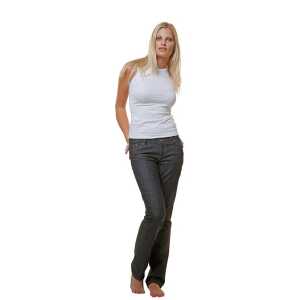bill, bill & bill Faire Bio Damen Jeans GOTS zertifiziert Nahtfarbe klassisch gold