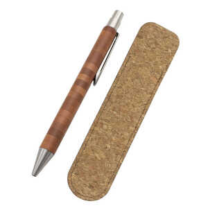 4betterdays Kugelschreiber aus verschiedensten Holzstücken mit hochwertiger Hülle