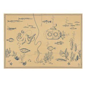 Bow & Hummingbird Geschenkpapier/Poster Unterwasserwelt