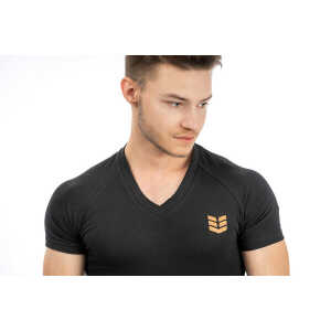 Empire Embodied Sportswear Sportshirt/Kurzarm-Funktionsshirt/T-Shirt Bio-Baumwolle V-Ausschnitt