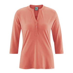 HempAge Damen 3/4-Arm Jersey-Bluse Rita