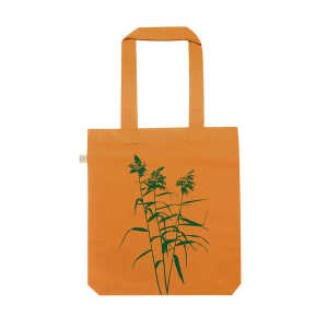 Hirschkind Bio-Fashion-Bag “Schilf” cinnamon- handbedruckt