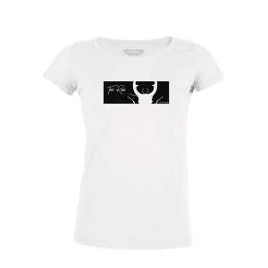 Human Family T-Shirt – Damen – Amorous “Time runs” – white