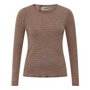 Jalfe Longsleeve Wolle fein geringelt melange