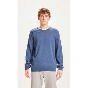 KnowledgeCotton Apparel Pullover – FIELD O-Neck Long Stable Knit – aus Pima-Biobaumwolle