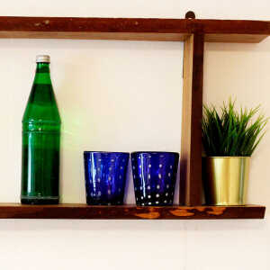 Mitienda Shop Gläser 4er Set gepunktet blau | Universalglas – 10 cm
