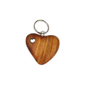 Mitienda Shop Schlüsselanhänger aus Holz Herz im Herz