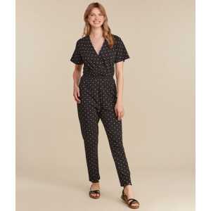 People Tree Jumpsuit – Isabella Leaf Print Jumpsuit – aus Bio-Baumwolle