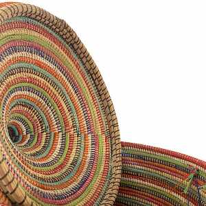 SWANE-Design Afrikanischer Wäschekorb – Stripes Bunt – S/M/L/XL/XXL