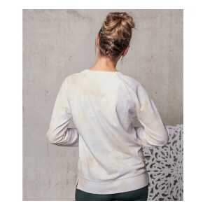 The Spirit of OM Damen Sweaty Pullover Langarm Shirt OM Mani sand gold