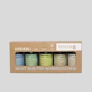 benecosBIO – Geschenkset NICHT NUR FÜR WARMDUSCHER 5x50ml Duschgel für Haut & Haar