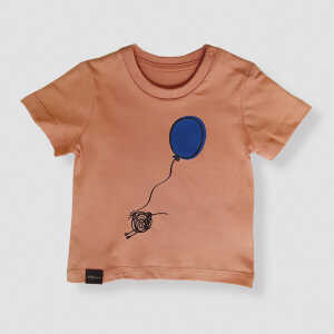 little kiwi Baby T-Shirt, “Ballonfahrt”, Volcano Stone