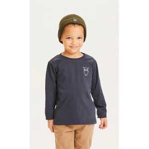 KnowledgeCotton Apparel Kinder Langarm-Shirt Flax Owl reine Bio-Baumwolle