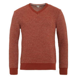 LIVING CRAFTS – Herren Pullover – Rot (100% Schurwolle (Bio)), Nachhaltige Mode, Bio Bekleidung