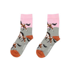 Walkiddy The Horses – Baumwolle (Bio) – Rosa – Socken