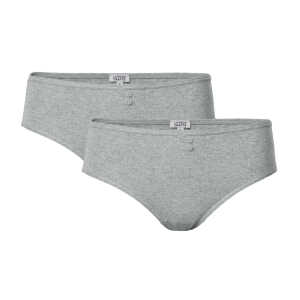 LIVING CRAFTS – Damen Slip, 2er-Pack – Grau (100% Bio-Baumwolle), Nachhaltige Mode, Bio Bekleidung