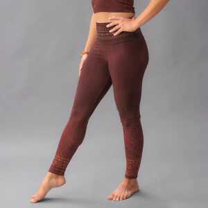 Yoga-Leggings Shakti – henna-rot
