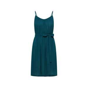 tranquillo Bio-Damen-Midi-Kleid mit Spaghettiträger, bermuda blue, Gr. 36