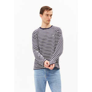 ARMEDANGELS BAARN STRIPES – Herren Sweatshirt Regular Fit aus Bio-Baumwolle