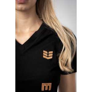 Empire Embodied Sportswear T-Shirt Bio-Baumwolle Shirt kurzarm mit aufwändig gesticktem Logo