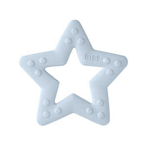 BIBS Beißring Baby Bitie Baby Blue Star Maße 10 x 9 x 1 cm