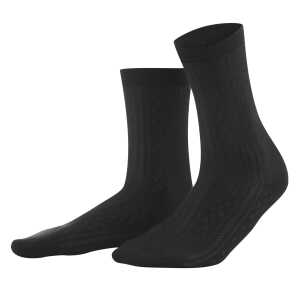 LIVING CRAFTS – Damen Socken – Schwarz (95% Bio-Baumwolle; 5% Elasthan), Nachhaltige Mode, Bio Bekleidung