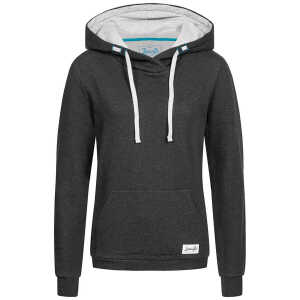 Lexi&Bö Basic Damen Hoodie Dark Melange