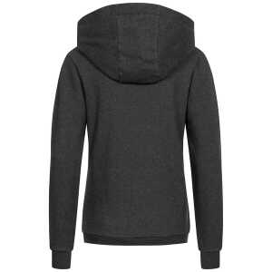 Lexi&Bö Basic Damen Hoodie Dark Melange