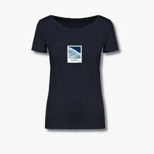 Beeyou. Clothes T-Shirt aus Bio-Baumwolle mit I love the sea-Design – Motiv: Welle