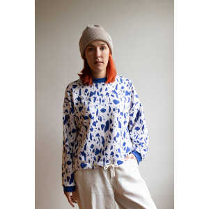 Ecostories Oversized Sweatshirt Terrazzo