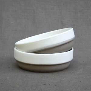 Izanami Tableware Handgemachter MÜSLI SCHALE SET 4er Set (⌀ 14 cm) aus Steinzeug – Lietzensee