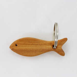 Mitienda Shop Schlüsselanhänger aus Holz “Fisch”