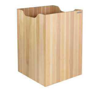 NATUREHOME Papierkorb Aufbewahrung Massiv-Holz Buchen-Holz Serie ECO 30x30x40 cm