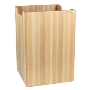NATUREHOME Papierkorb Aufbewahrung Massiv-Holz Buchen-Holz Serie ECO 30x30x40 cm