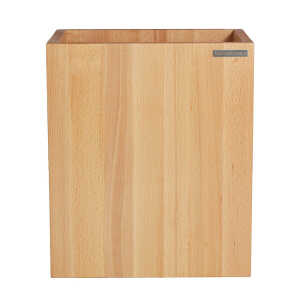 NATUREHOME Papierkorb CLASSIC Buchen-Holz Natur geölt 20 x 30 x 35 cm
