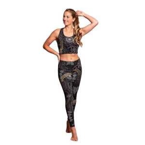 The Spirit of OM Yoga Leggings black nature