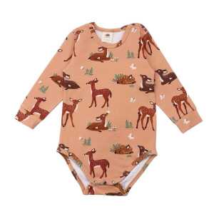 Walkiddy Baby Deers – Baumwolle (Bio) – pink – Langarm Body