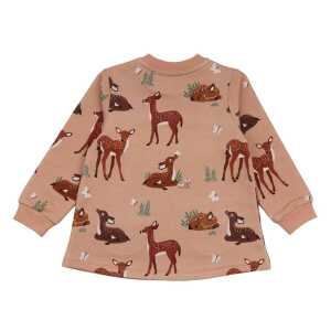 Walkiddy Baby Deers – Baumwolle (Bio) – pink – Langarm Kleid