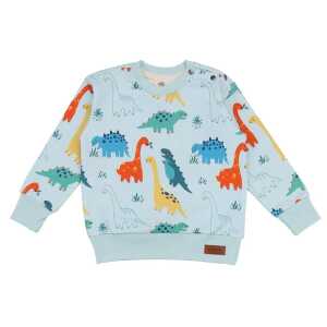 Walkiddy Baby Dinosaurs – Baumwolle (Bio) – Blau – Sweatshirt