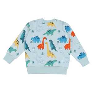Walkiddy Baby Dinosaurs – Baumwolle (Bio) – Blau – Sweatshirt