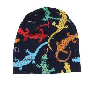 Walkiddy Colorful Salamanders – Baumwolle (Bio) – Dunkel Blau – Mütze