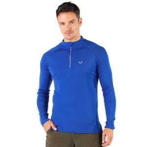 Woolona Langarmshirt – ASTRO – 100% Merinowolle (Zip)