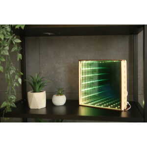 build-yours Infinity Mirror Bausatz – Unendlichkeits-Spiegel mit LED Beleuchtung