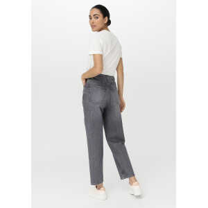 hessnatur Damen Jeans NELE Mid Rise Barrel Leg aus Bio-Denim – grau – Größe 29/29