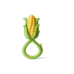 Baby Greifling und Rassel Naturkautschuk Corn Gr.1, Maße 6 x 4,8 x 11,3 cm