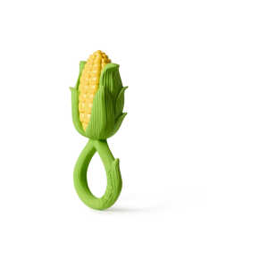 Baby Greifling und Rassel Naturkautschuk Corn Gr.1, Maße 6 x 4,8 x 11,3 cm