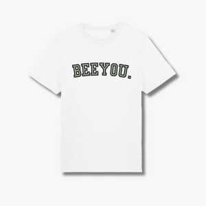 Beeyou. Clothes T-Shirt aus Bio-Baumwolle mit Collegeschrift-Look